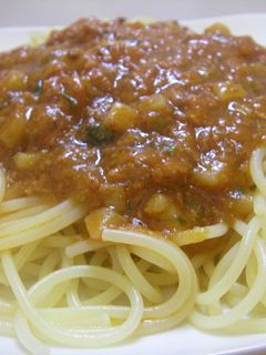 ミートソース缶とコンビーフの簡単パスタ-レシピのメイン写真