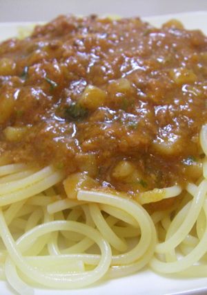 ミートソース缶とコンビーフの簡単パスタ-レシピのメイン写真