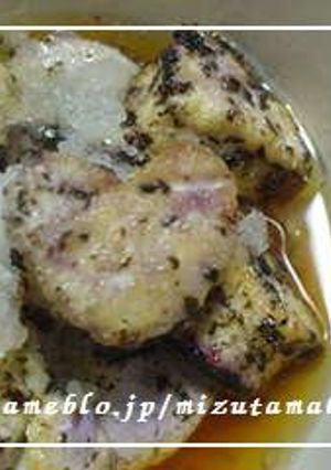 ほんのりピンクでハート型の揚げ豆腐♪-レシピのメイン写真