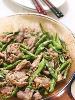 豚肉といんげんのマスタードマヨ炒め-レシピのメイン写真
