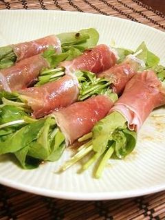 ルッコラと生ハムのひとくちおつまみ-レシピのメイン写真