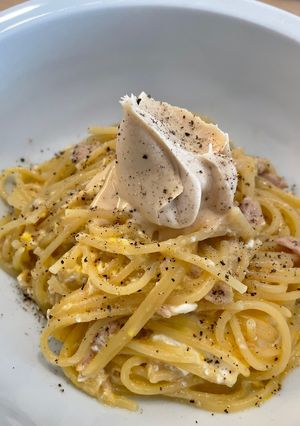 ツナ卵のワンパンパスタ⭐︎ピーナッツバター-レシピのメイン写真