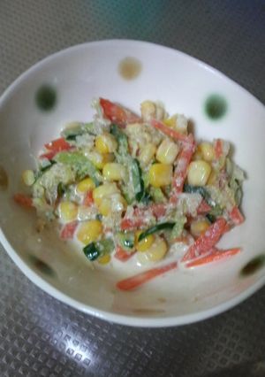 子供が喜ぶ♪ゴマドレサラダ-レシピのメイン写真