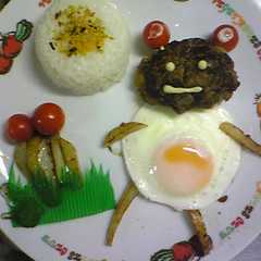 รูปของ 子供が喜ぶ！目玉焼きハンバーグ