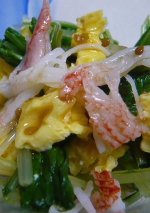 カニかまと水菜のおひたし-レシピのメイン写真