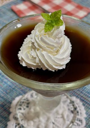 ゆで小豆とビターなコーヒーゼリー♪-レシピのメイン写真