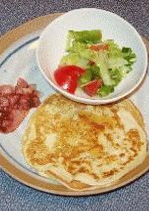 ペラペラなのにもちもちパンケーキ(塩味)-レシピのメイン写真