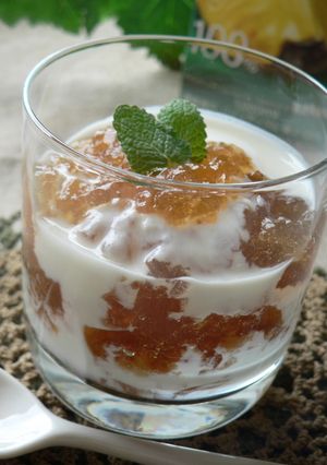 パイン風味～紅茶のふるふるゼリーﾟ･*:-レシピのメイン写真