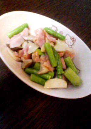 アスパラとエリンギとベーコンいため-レシピのメイン写真