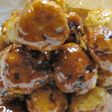 鶏肉だんごにドレッシングのたれ