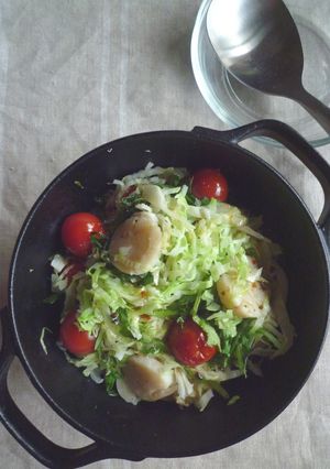 キャベツと帆立のお鍋サラダ-レシピのメイン写真