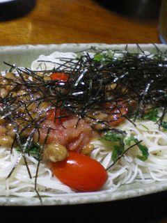 しそ香る♪明太☆納豆ソーメン-レシピのメイン写真