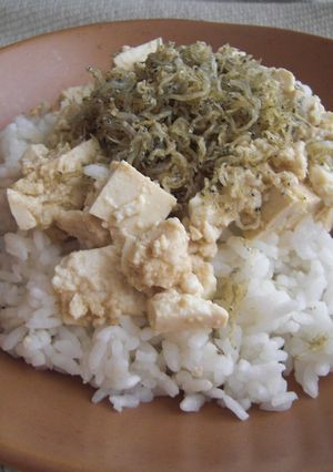 豆腐とじゃこのさわやか丼-レシピのメイン写真