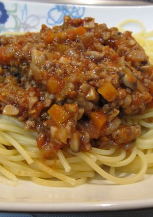 完熟のトマトソースでミートソース！-レシピのメイン写真