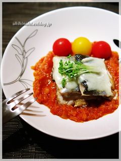 さんまのチーズ焼き♪トマトソース-レシピのメイン写真
