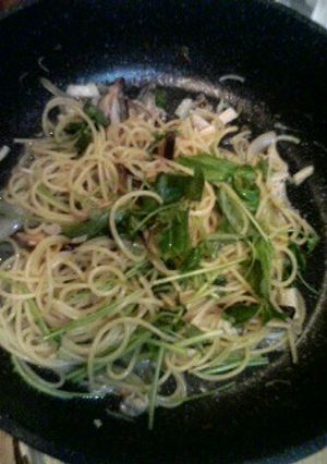 簡単　ホタテと三つ葉のパスタ-レシピのメイン写真