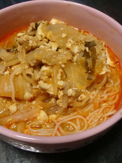 お鍋の残りでにゅうめん-レシピのメイン写真