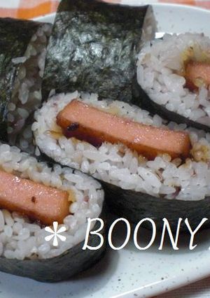 節約♡スパム!?ムムッ…おにぎり(^^)-レシピのメイン写真