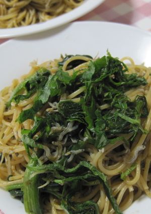 鉄分カルシウムたっぷり、海苔パスタ-レシピのメイン写真
