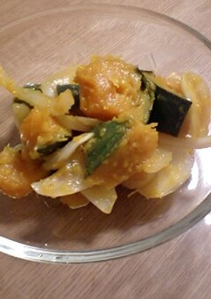 レンジｄｅ簡単☆かぼちゃのさっぱりマリネ-レシピのメイン写真