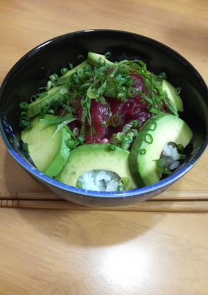 節約？まぐろとアボカドの丼-レシピのメイン写真
