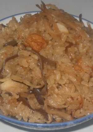 薩摩揚げ＆切り干し大根＆木耳炊き込みご飯-レシピのメイン写真