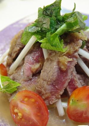 牛肉ステーキで簡単絶品!牛肉たたき風☆-レシピのメイン写真