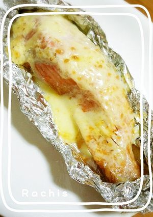 マヨチーズが美味しい！鮭のホイル焼き♪-レシピのメイン写真