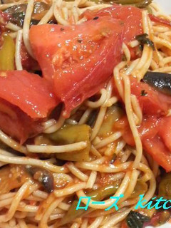 夏野菜とトマトのパスタ-レシピのメイン写真