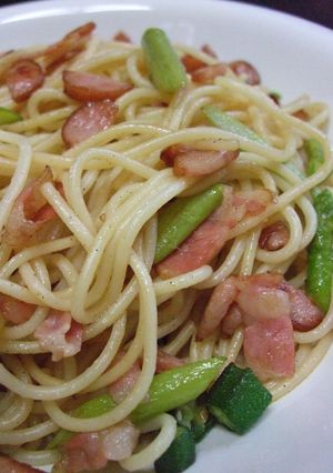 アスパラとベーコンのペペロンチーノ-レシピのメイン写真