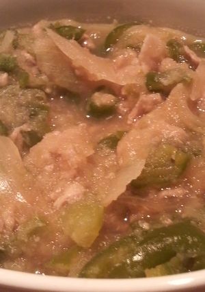 あさっり☆豚肉ピー玉の大根おろし炒め-レシピのメイン写真