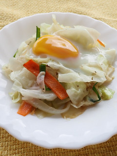 カット野菜の巣ごもり卵-レシピのメイン写真