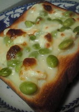 ♪朝食に枝豆Ｗチーズトースト♪-レシピのメイン写真