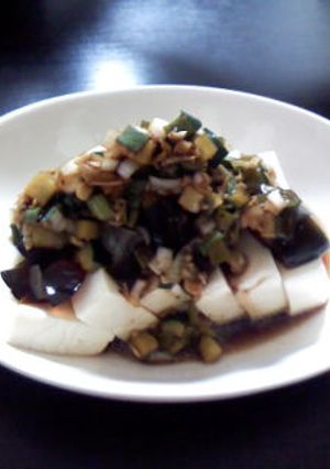薬味たっぷり☆おかず豆腐(中華味)-レシピのメイン写真