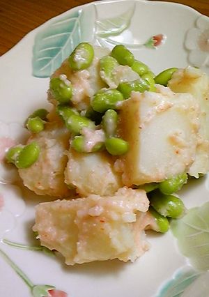 簡単★たらも＆枝豆のサラダ-レシピのメイン写真