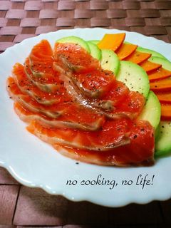 しめ鮭とアボカドのカルパッチョ-レシピのメイン写真