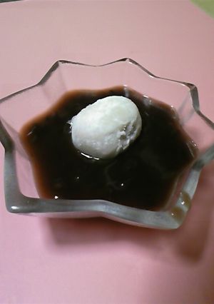 羊羹でぜんざい（おしるこ）-レシピのメイン写真