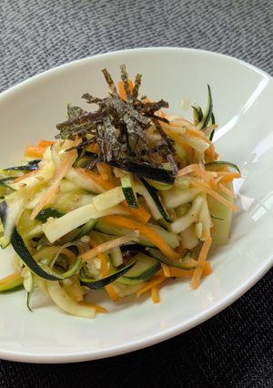 夏野菜ズッキーニの素麺風ナムル-レシピのメイン写真