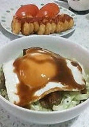 ツルンとおいしぃ*山芋ロコモコ♪-レシピのメイン写真