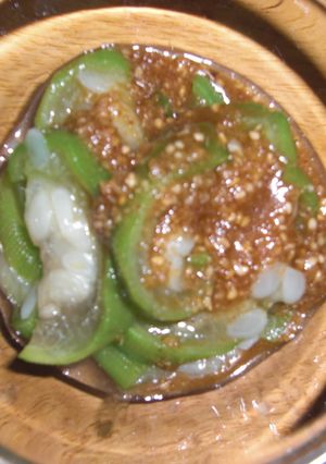 ナーベラー（ヘチマ）のごまだれ和え-レシピのメイン写真