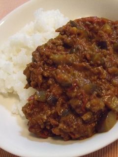 なすとトマトのひき肉カレー-レシピのメイン写真