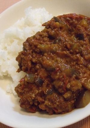 なすとトマトのひき肉カレー-レシピのメイン写真
