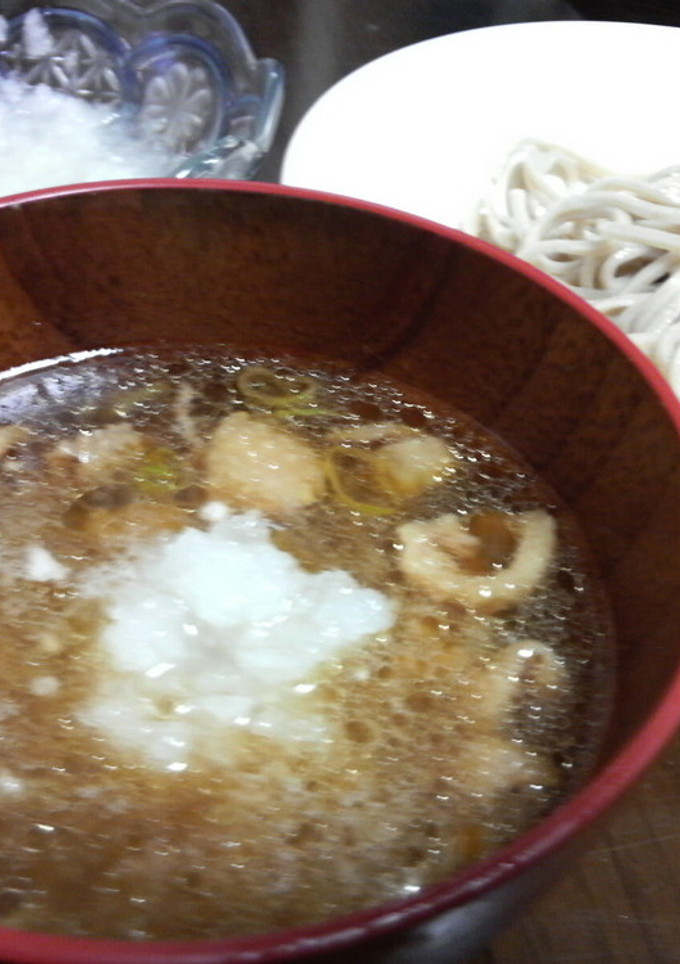 節約！とり皮おろし蕎麦-レシピのメイン写真