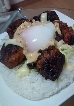 カフェ風♪ミートボール丼-レシピのメイン写真