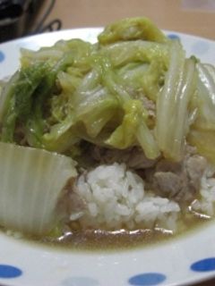 簡単♪白菜と豚肉のあんかけ丼☆-レシピのメイン写真