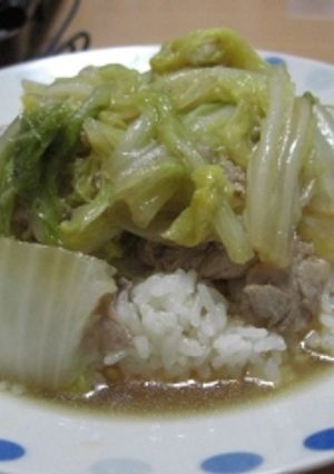 簡単♪白菜と豚肉のあんかけ丼☆-レシピのメイン写真