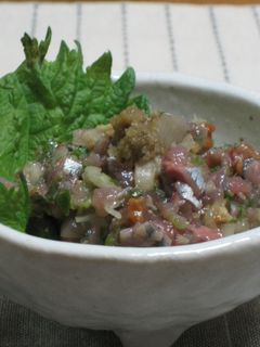 飲みすぎ食べすぎ注意☆旬の秋刀魚のたたき-レシピのメイン写真