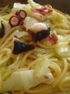 たことキャベツの柚子コショウパスタ-レシピのメイン写真