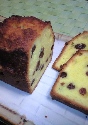 男のラムレーズンパウンドケーキ！-レシピのメイン写真