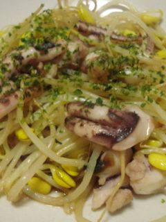 もやしとイカのバターしょうゆ炒め-レシピのメイン写真
